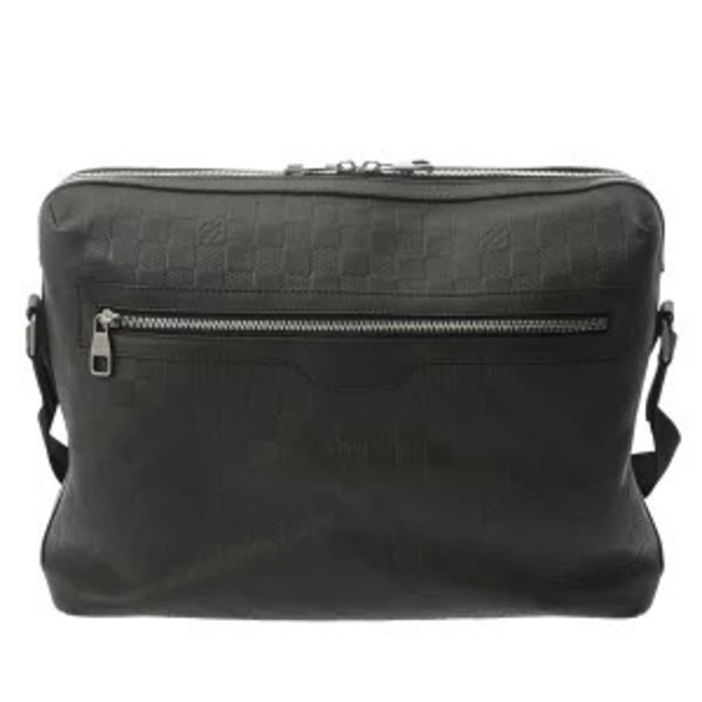 Louis Vuitton Damier Infini Calypso Leather Shoulder Bag Onyx Black